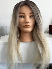 wigs for women human hair handmade balayage/blonde 14 inch
