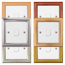 ElekTek Light Switch Surround Finger Plate Frame No Socket Single Contemporary