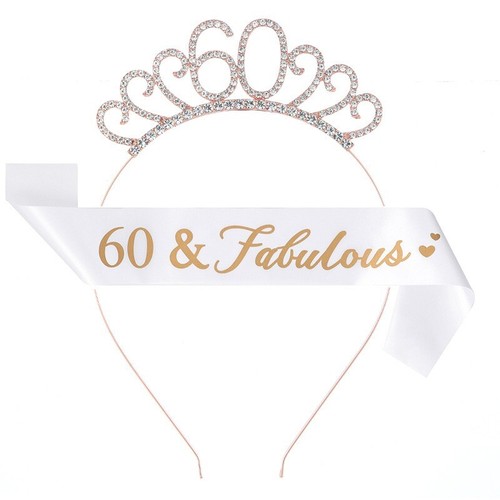 60th birthday sash and - 60th,
