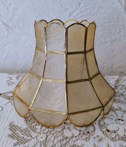 Vintage capiz shell - shell, light