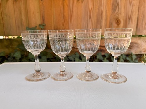 Set vintage etched port - set,