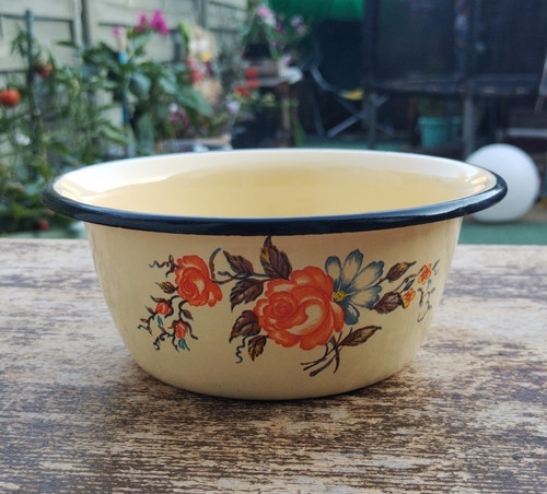 Oikei enamel floral - oikei, cream