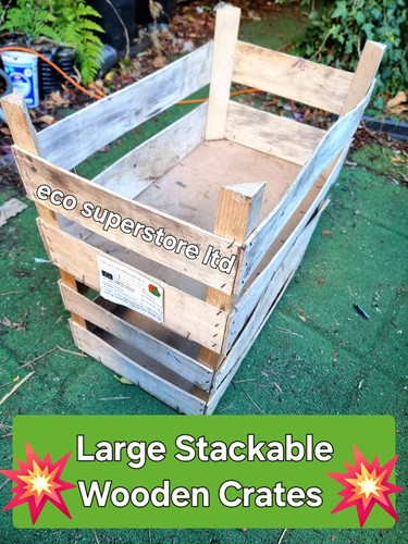 Wooden stackable crates - stackable,
