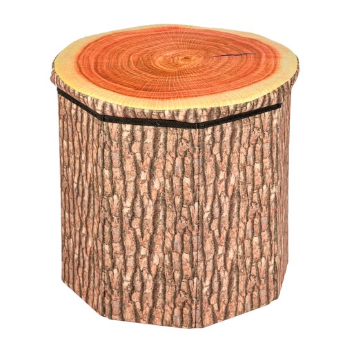 Tree stump foldable storage - stump,