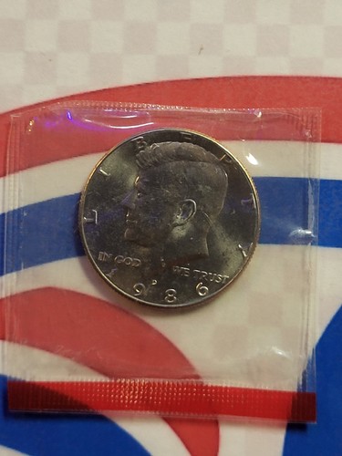1986 kennedy half dollar - half,