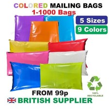 COLOURED MAILING POSTAL BAGS