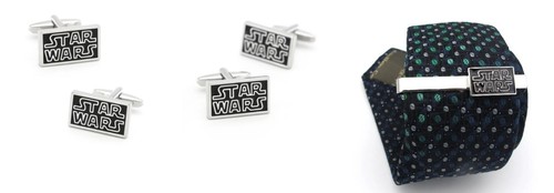 Star wars cufflinks tie - star, clip