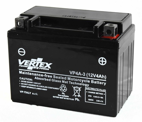 Vertex motorcycle battery fits - vertex,
