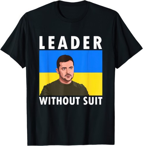 Leader without suit stand with - without,