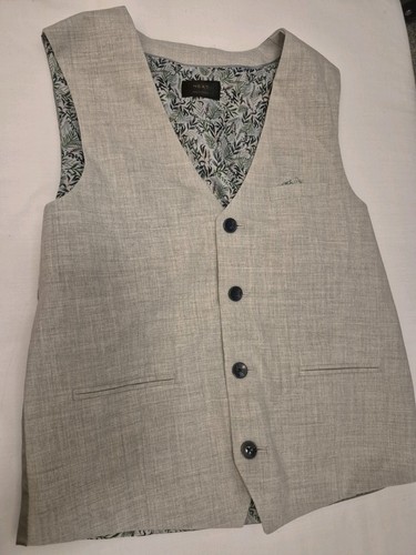 Next boys beige waistcoat - waistcoat, &