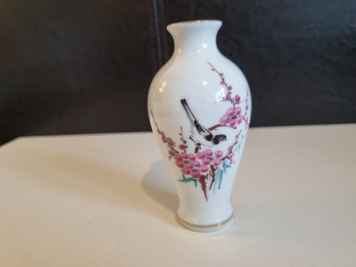 Chinese porcelain vase bird - porcelain,