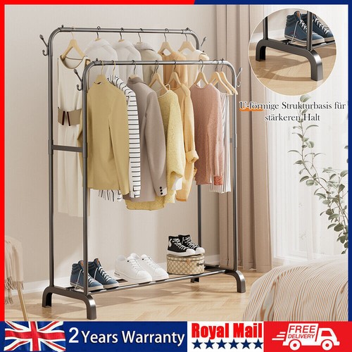 Heavy duty double clothes - heavy, rail