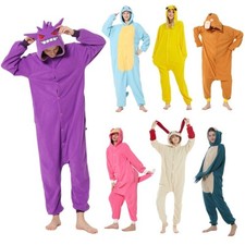 Adult Anime Pajamas Women Men Animal Kigurumi Cartoon Halloween Cosplay Costume.