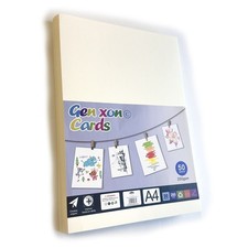 A4 A3 Card Sheets Smooth Cream