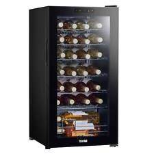 Wine Cooler 28 Bottle Fridge, 5-18°C Touch Control, LED, Only 39dB - Black