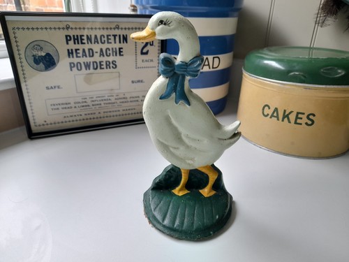 Vintage duck goose door stop - vintage,