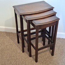 Vintage dark wooden set - 3, nest
