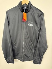 Ellesse Mens Poly Tracksuit Top Gym Kartoni Full Zip Jacket  Black Medium