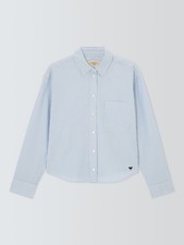 Weekend MaxMara Womens Cotton Nuoro Stripe Shirt Blue/White - Size 8 (Mark) A