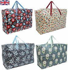 Extra Large Jumbo Reusable Strong Laundry Shopping Bags with Zip, Storage Bag