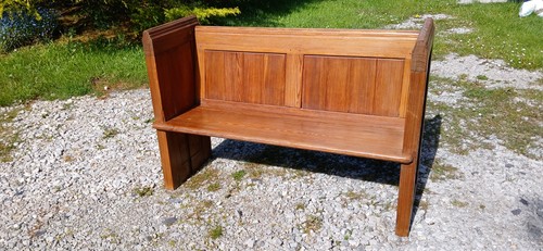 Church pew bench seat - ,, pitched
