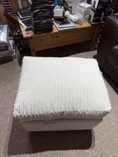 Cream Pouffe Foot Stool