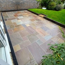 Raj Green 4 size Calibrated Indian Sandstone Paving Slabs