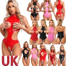 UK Women PVC Leather Opening
