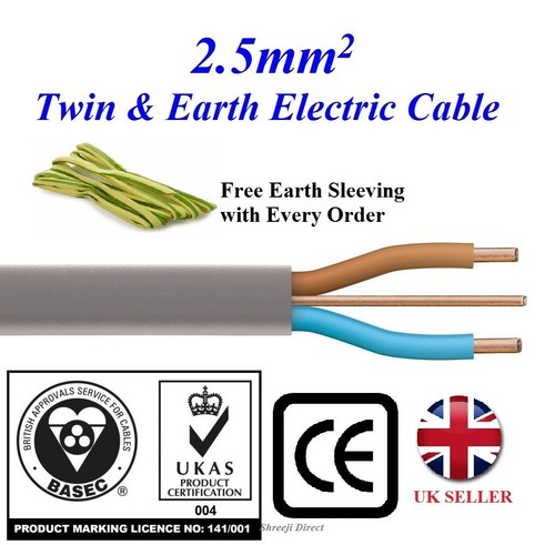 5mm electrical cable - 2.5mm,