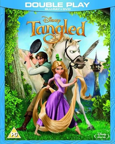 Disney tangled bluray dvd - disney, (bluray/dvd