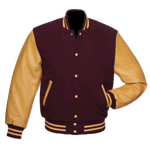 Maroon yellow gold varsity - maroon,