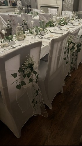 White organza wedding - white,
