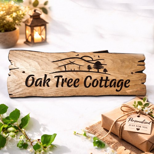Personalised oak carved - oak,