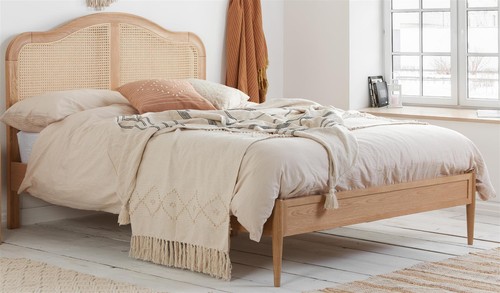 French style oak rattan - rattan, wood