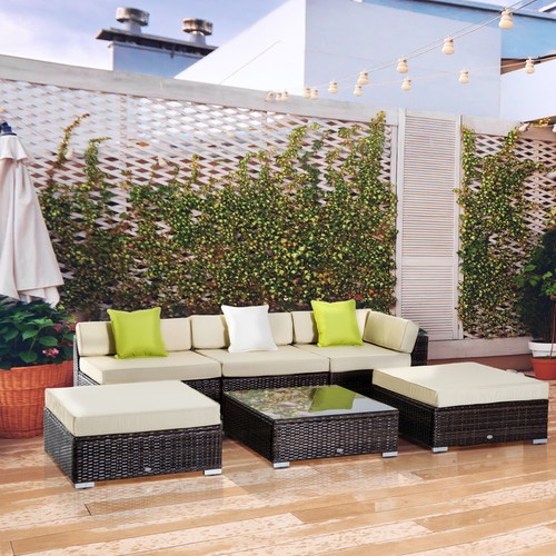 New 6pc rattan furniture - new,