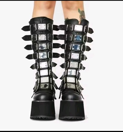 Gothic platform buckle strap