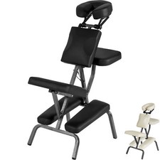 PORTABLE FOLDING MASSAGE TATTOO CHAIR THERAPY BEAUTY STOOL ADJUSTABLE