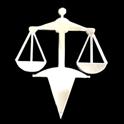 Scales justice cake - of,