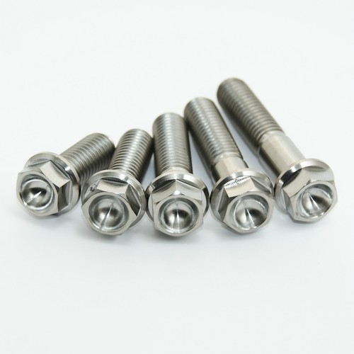 Titanium hex head flange - m8,