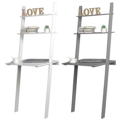 White grey ladder - desk, 2