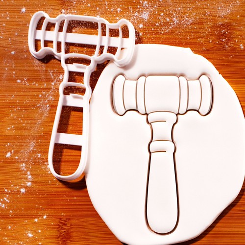 Gavel cookie cutter - gavel, law