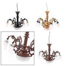 1/87 Chandelier Sand Table Miniature Scenes Accessory 3V/12V Architecture Layout