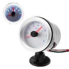 2" 52mm 0-8000RPM Auto Car Tachometer Tacho Gauge Rev Counter Meter Universal UK