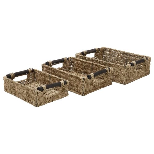 Seagrass baskets rectangular - baskets,