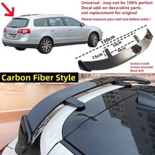 For VW Passat B6 3C5 Estate Rear Roof Spoiler Wing "Carbon Fiber Look" Universal