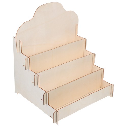 Versatile wooden card display - wooden,