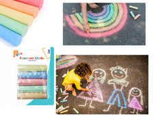 5 Pack Pavement Chalk Giant Assorted Playground Toy Drawing Fun Children Kids