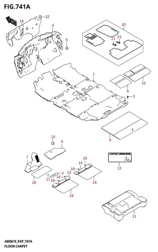 Suzuki genuine dash lower - dash, pad