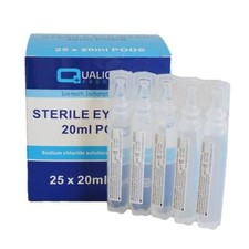 Sterile Saline 20ml Pods, Eye