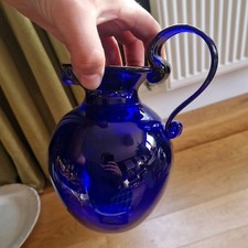 Bristol Blue Glass Large Round